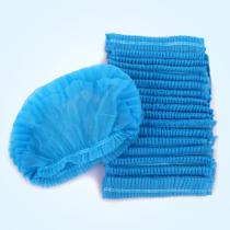Disposable sanitary cap non-woven blue hospital factory strip mechanism rubber band cap Beauty work dust cap