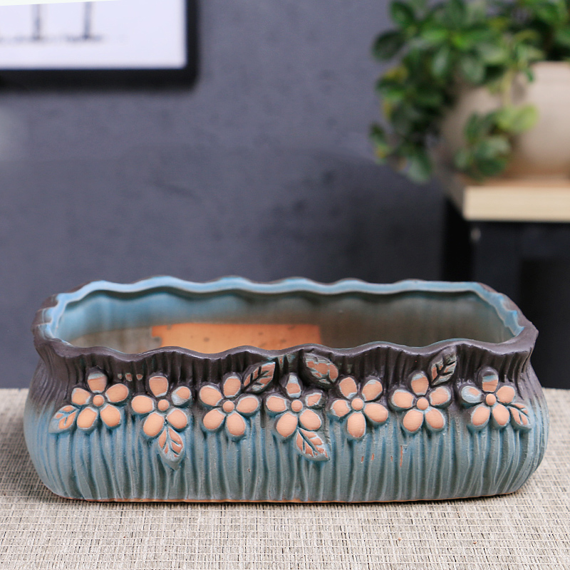 Large caliber many ceramic creative move coarse pottery flowerpot more meat platter combination with special offer a clearance potted the plants