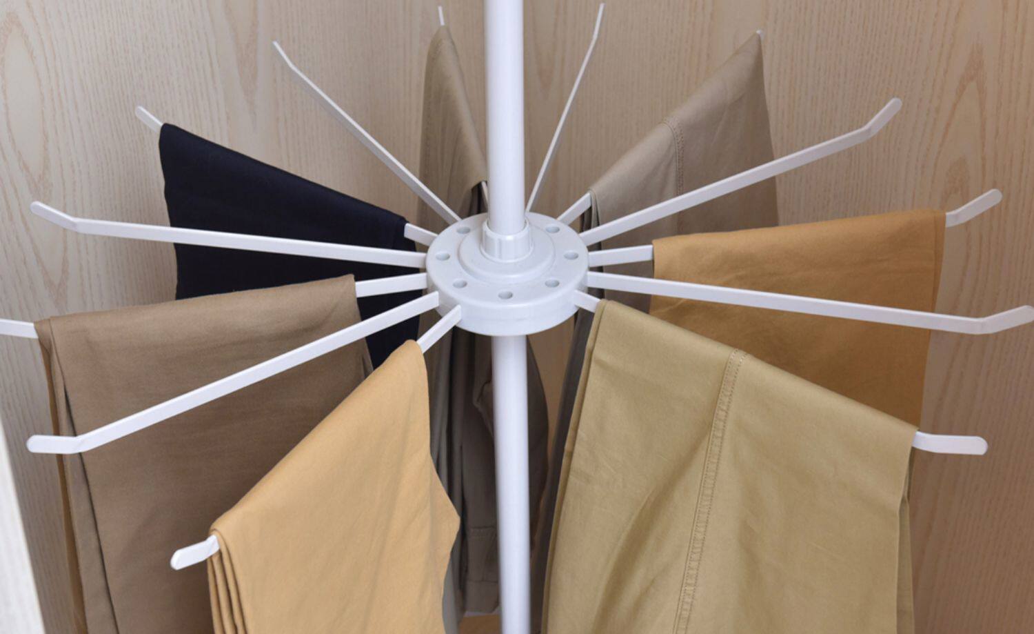 衣柜转角旋转衣架360度衣帽间多功能裤架拉篮置物架裤抽五金配件