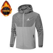 Sportsweaters Mens winter Gardenting thickened Even cap loose jacket Leisure sport Spring-autumn-style jacket No-hat cardiovert