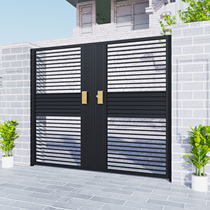 Courtyard Garden Door Countryside Double Doors Open Single Door Outdoor Galvanized Door Outdoor Villa Doors Iron Art Court Door Customisation