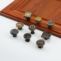 Chinese single-hole handle round Neue modern minimalist bed head cabinet wardrobe door wine cabinet chest of drawers bucket round pull handle