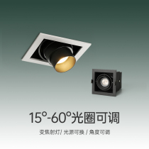 Led inline spotlight tea table bed door room head island bench neutral light zoom square ceiling cob lamp