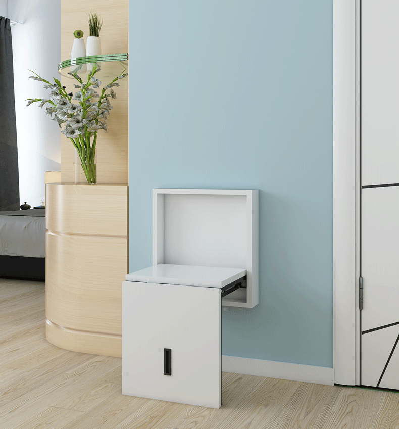 玄关翻板门鞋柜换鞋凳滑轨滑道翻板柜门下拉折叠隐藏鞋凳五金配件