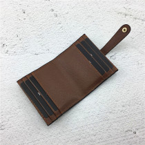 Card bag womens ultra-thin small card clip mens short new simple European and American mini multi card position folding credit card set