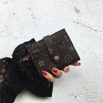 Card bag womens new Korean short change bag multi card credit card set ultra-thin card holder mini card holder