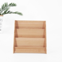 Kindergarten Montessori teaching aids bookcase shelf beech wood children storage storage Montessori furniture