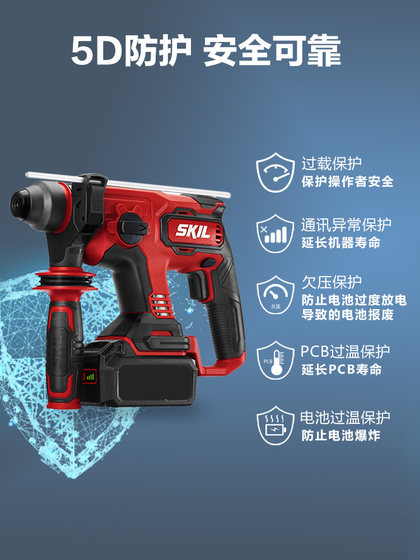 SkIL1704 브러시리스 충전 망치 20V 리튬 배터리 충격 드릴 삭감 무선 전동 도구 해머 드릴링 연삭 조합 SkIL1704 브러시리스 충전 망치 20V 리튬 배터리 충격 드릴 삭감 무선 전동 도구 해머 드릴링 연삭 조합