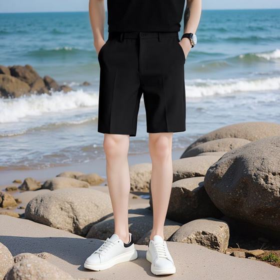 Shorts men's summer Korean style straight-leg pants men's casual suit black shorts free of ironing trousers thin pants
Shorts men's summer Korean style straight-leg pants men's casual suit black shorts free of ironing trousers thin pants