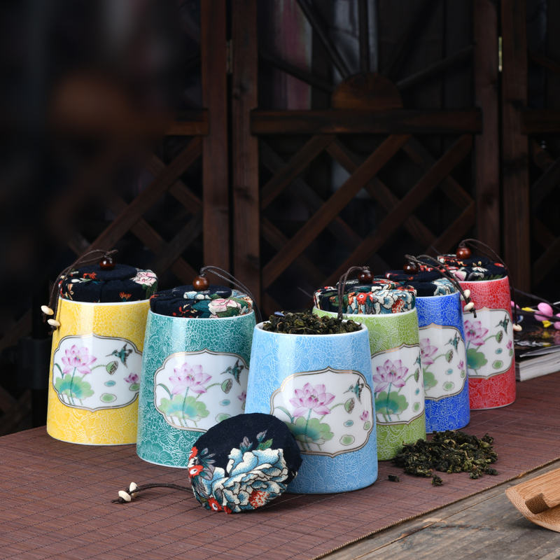 Ceramic tea pot seal pot POTS household saving POTS storage tanks, green tea, black tea pu - erh tea store receives customization