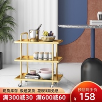 Modern simple coffee table Household living room sofa side table Balcony wrought iron square side table Creative small table mini corner table