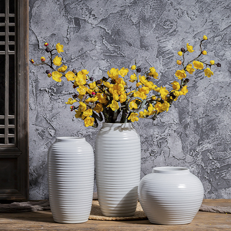 Contracted and I white mesa of creative art ceramic plug-in sitting room vase northern wind furnishing articles flowers water dried flowers