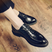 Leather shoes mens spring breathable positive dress Business Bloc 2022 new Inlan Korean version trendy mens casual mens shoes
