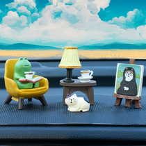 Frog Healing Department Car hem Afternoon Tea Casual Cute Creative Woman On-board Decoration Cozy Interior Decoration