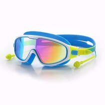 Net Red big frame diving men and women swimming goggles HD waterproof anti-fog anti-ultraviolet plating glasses swimming equipment