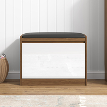 Nordic shoe stool multifunctional home door shoe cabinet sofa storage stool wearing shoes flip bucket ultra-thin shoe cabinet