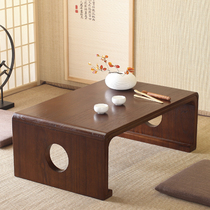 Balcony low table Bay window small table Japanese Tatami coffee table Solid wood small table Simple Kang table Creative small tea table