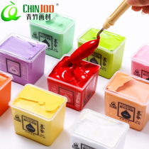 Bamboo painting materials Gouache paint Jelly cube cup Single beginner art student art examination training professional paint Hand painting paint