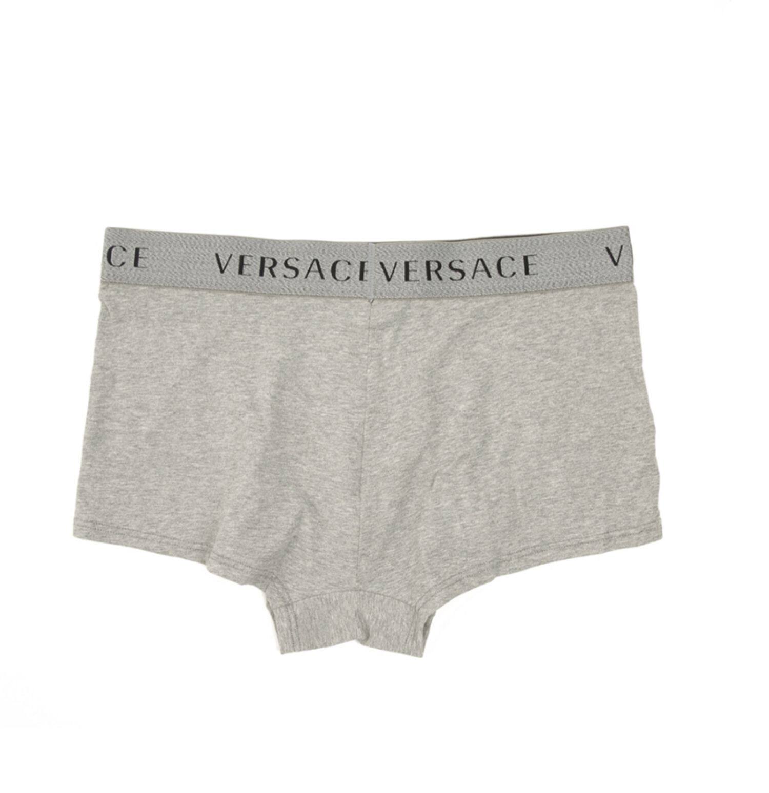 versace范思哲2件装男士棉质四角平角内裤au04020ac00058