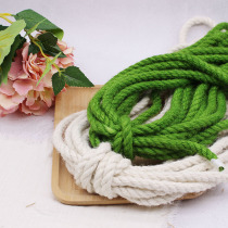 1cm thick green white diy cat climbing frame twine cactus material rope decoration decoration wrapped around the pipe
