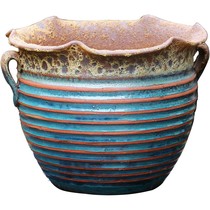Fleshy flower pot Large diameter master old pile pot ceramic large coarse clay pot flower pot