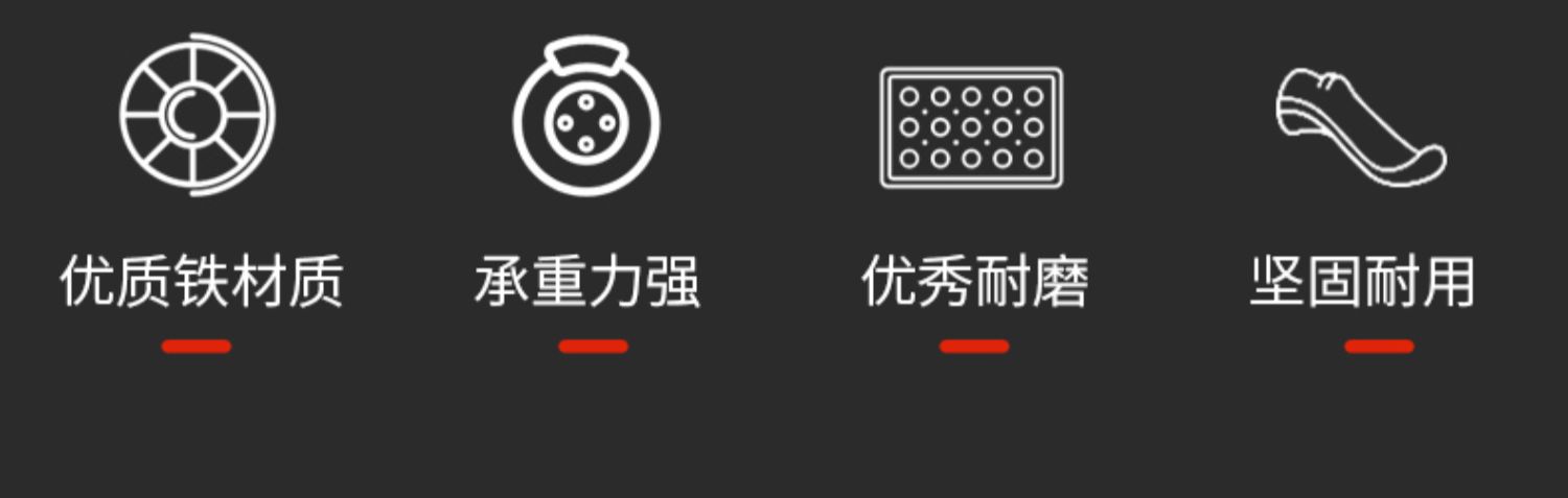 灵朗万向轮1吨承重轮子带刹车定向轮6寸8寸工业脚轮重型铸铁轮