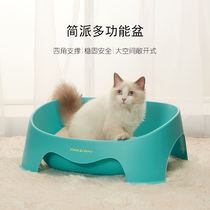 Pie can be cat litter basin anti-splash semi-closed special size Cat Toilet Cat Shit Basin Kitty Supplies Dog House Cat Nest