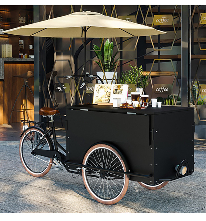 欧式铁艺花车地摊推车创意商场展示台手推车移动售货车小吃车.