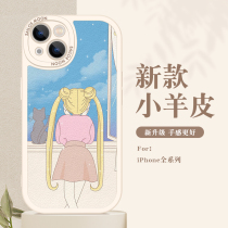 Sub-Light Beauty Girl Apple 13 Mobile Phone Shell 12 Female 11pro High sense xsmax Soft shell xr Applicable iPhone7 8plus Japan-ROK Cartoon Lens Full Package of protective sheath