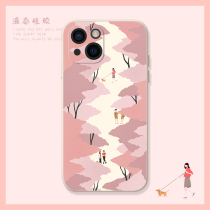 Subtext Ins small red book equivalent applicable apple 11 mobile phone shell 12 applicable 13 days pro net red xsmax new xr cherry blossom x womens mini silicone iphone soft