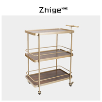 Nordic home mobile trolley dining car hotel restaurant wine truck golden three-story trolley commercial service cart