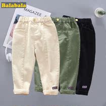 Balacara Pure Cotton Children Long Pants Boy Casual Pants 2022 New Small And Medium Children Pants Baby Pants Spring Autumn