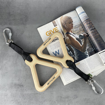 Gantry tension device Accessories Exercise arm muscle clip chest Fitness grip Lower pull rod handle Instrument Elastic rope handle