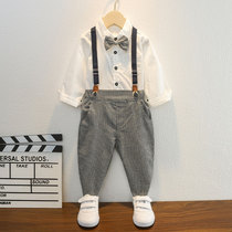 Boy Gown Summer Clothing Suit Children Arrest Week Wedding Flowers Child Summer Inglém Wind Presenter Handsome Suit Suit