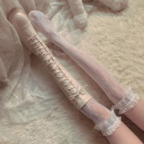 women's lolita high cylindrical pile lolita socks