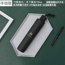 Fully automatic on-board reverse umbrella large number double folding male and female clear and rain dual-use customisable print logo Advertisement umbrella