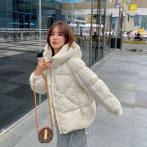 Women's Down Jacket 2022 New Winter Korean Style Loose Fashion Western Versatile Reduced Age Clothes White Duck Down Coat