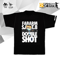 Girls frontline game peripheral SAT8 little lion black gray soft breathable anime summer short-sleeved T-shirt