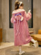 Coral Velvet Nightgown 겨울에 여성을위한 산호 벨벳 나이트 가운 겨울에 긴 두꺼운 벨벳 나이트 가운 세트 가을과 겨울 플란넬 홈 옷 stilt Coral Velvet Nightgown 겨울에 여성을위한 산호 벨벳 나이트 가운 겨울에 긴 두꺼운 벨벳 나이트 가운 세트 가을과 겨울 플란넬 홈 옷 stilt
