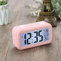 Charging alarm clock smart electronic time clock students with silent luminous bedside Super Sound Digital desktop desktop