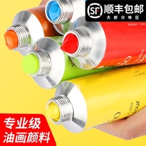 Artist grade oil paint white 50 ml 170ml single mass tubes mounted small painting set full painting dye painting tools painter dedicated turpentine painting pigment