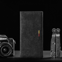 Wallet mens long leather fashion fashion personality ultra-thin wallet fashion brand zipper wallet pocket large capacity wallet