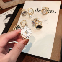 Rhinestone Silk Scarf Buckle Pearl Scarf Buckle Stewardess Decoration High-end Ladies Shawl Bow Knot Buckle Korean Versatile Accessories