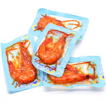 Whale spicy large grilled shrimp ready-to-eat braised prawns spicy prawns dry Net red grilled shrimp 500g seafood snacks