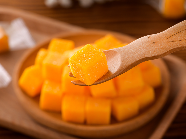 网红芒果软糖软糕小吃小吃零食散装手工果汁糖果休闲食品年货