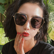 2021 New polarized sunglasses UV sunglasses female Korean version of tide ins round face big face thin summer