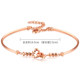 18K gold bracelet female thin staff K gold bracelet heart transfer bead genuine au750 rose gold color gold bracelet 18K gold bracelet female thin staff K gold bracelet heart transfer bead genuine au750 rose gold color gold bracelet