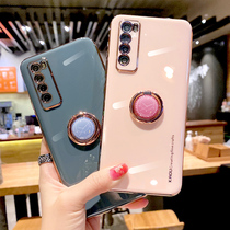 Suitable for Huawei nova7 mobile phone shell nova7pro housing silicone full package anti-fall nova7se protection shell full package lens womens nova7por mobile phone cover new brief