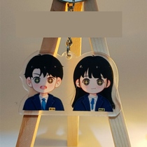 A flash of shiny stars Perimeter School Bag Characters Pendants Zhang Wan Forest North Star Card Key Buttons Delicate Hanging Accessories