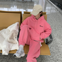 Casual Sports Suit Women 2021 Spring Dress New Ocean Air Weight Reduction Fashion Fried Street Hymen Clothing Two Suits